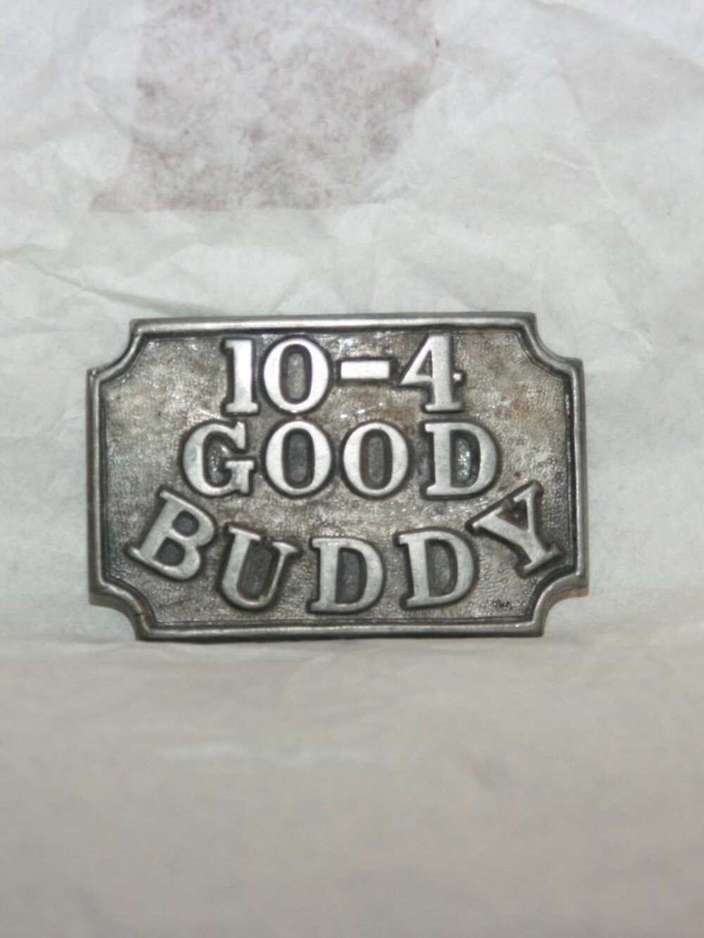 Vintage CB Belt Buckle 10-4 Good Buddy
